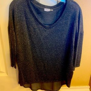 Charcoal grey shimmery shirt